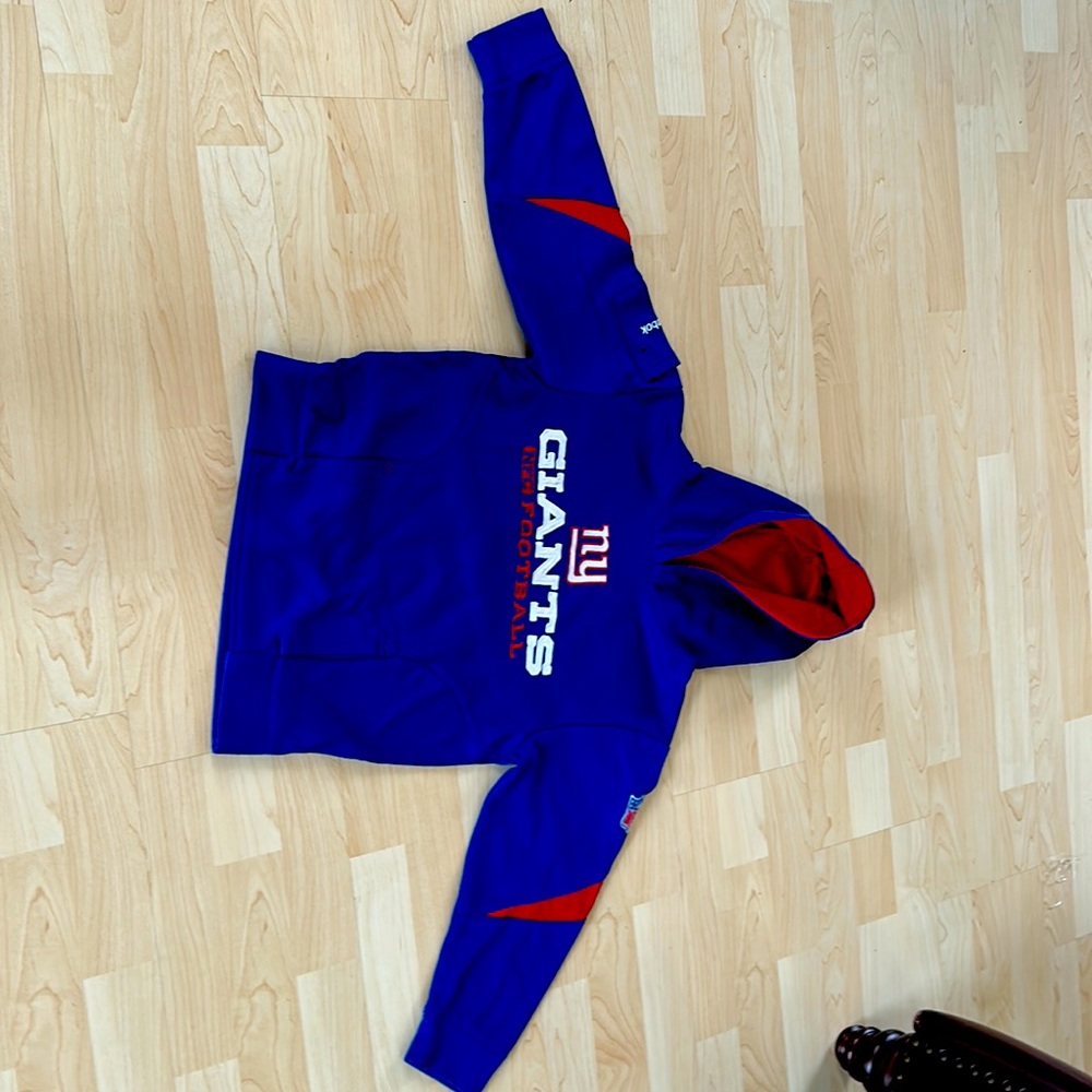 NFL Reebok Giants kids hoodie.